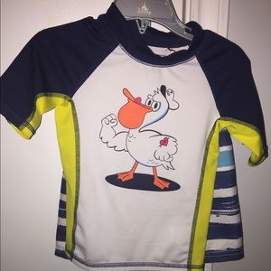 Rash guard & swim trunks